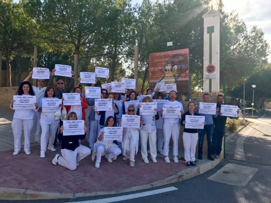 Protesta en uno de los centros dependiente de conselleria de Políticas Inclusivas