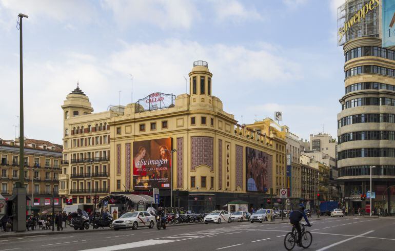 La plaza de Callao de Madrid, uno de los lugares más turísticos de la capital. 