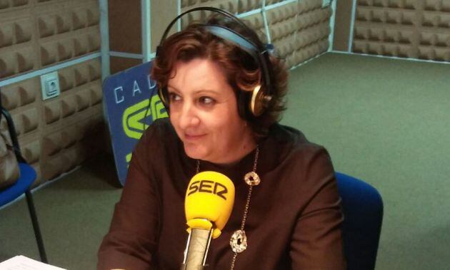 Patricia Franco, consejera de Empleo en los estudios de Radio Puertollano