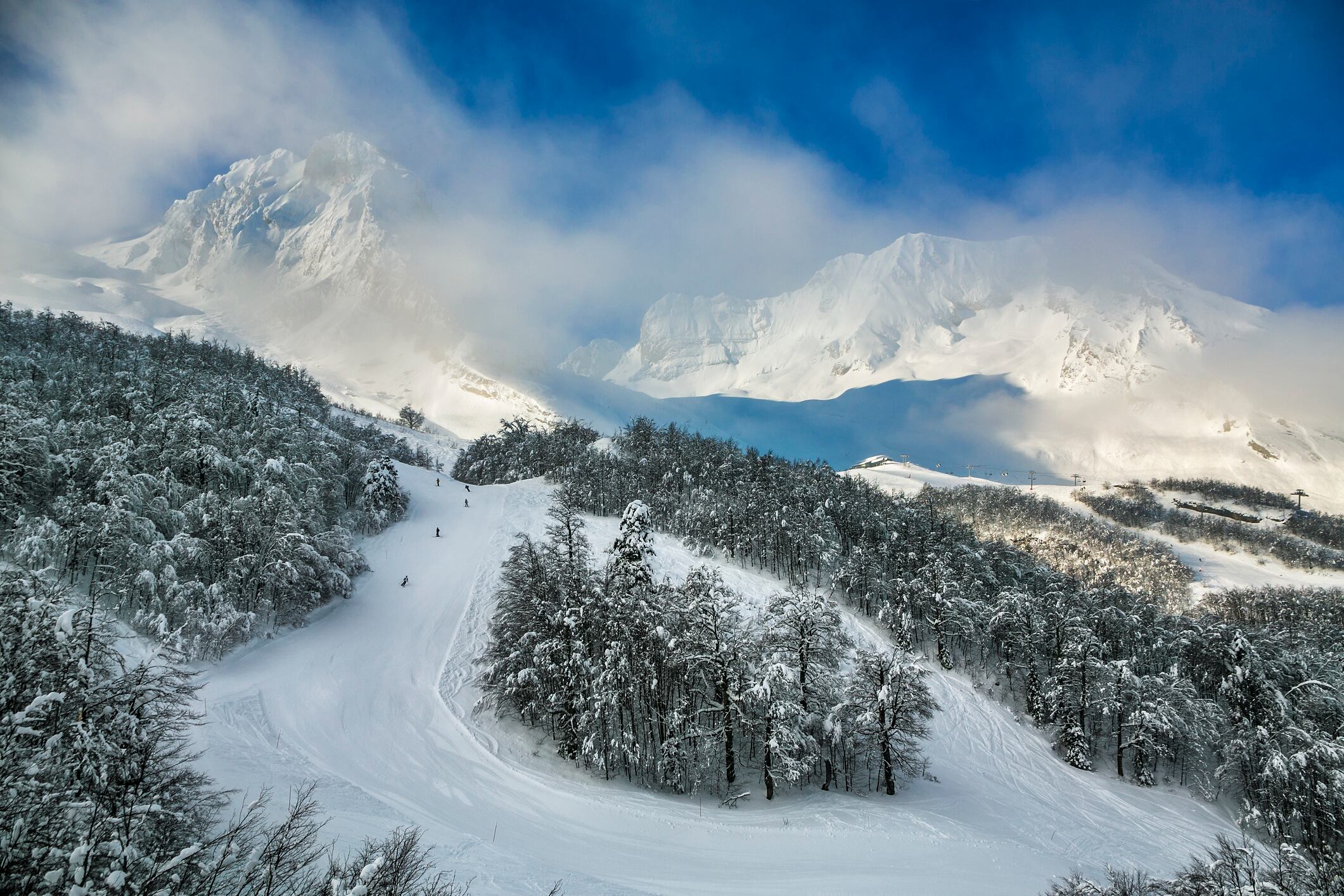 Una de las pistas de la estación de Gourette.