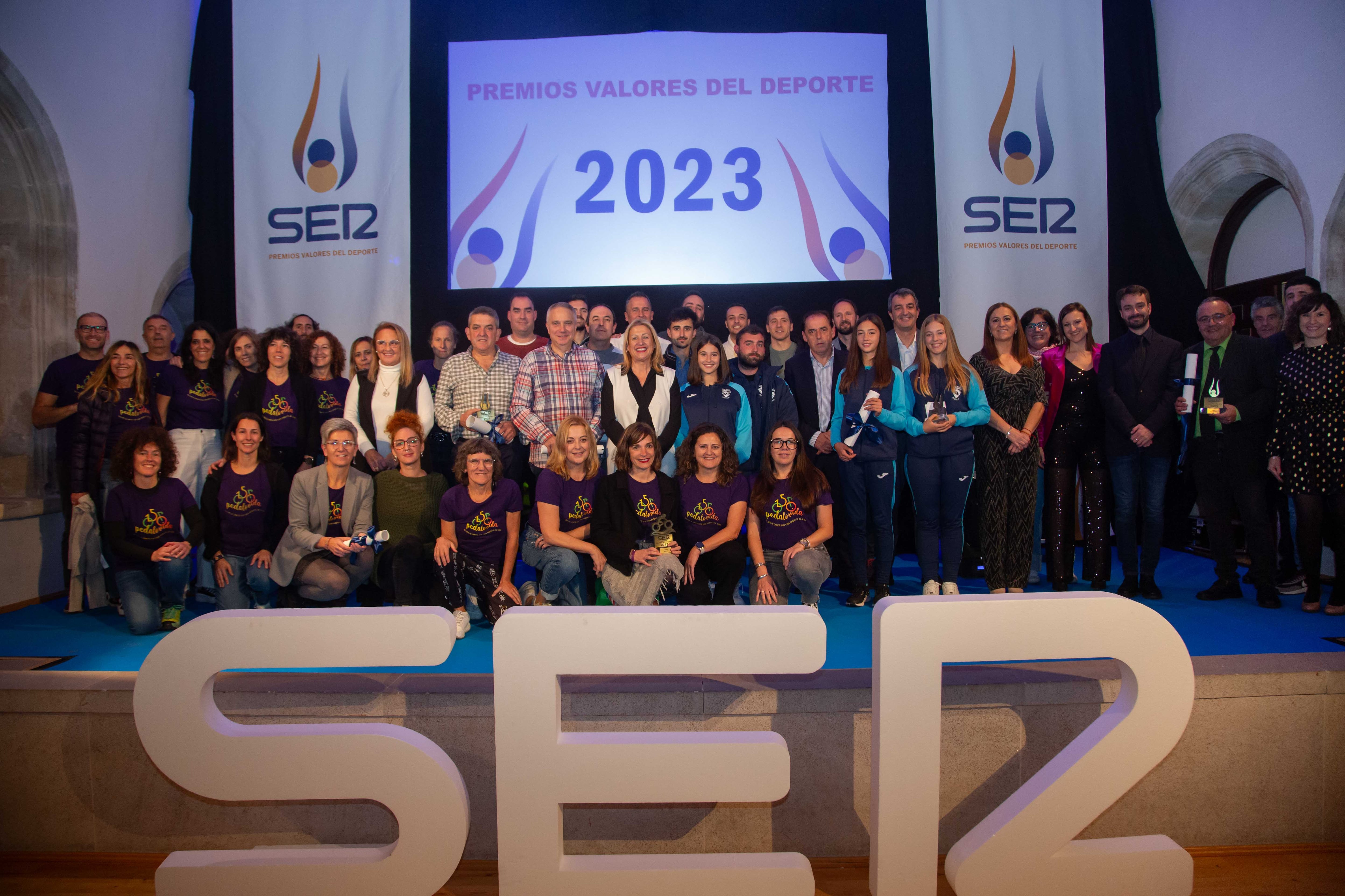 Foto de familia de los premios Valores del Deporte 2023.