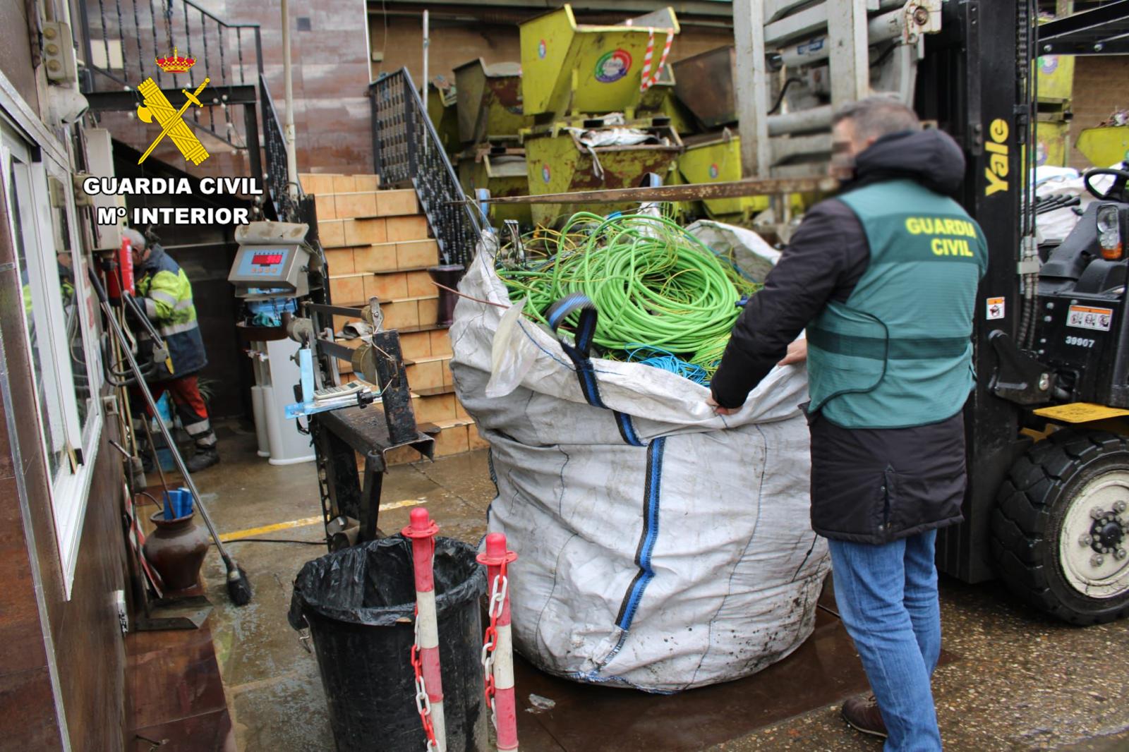 Operación Plácaro de la Guardia Civil de Ávila contra el robo de cable de cobre