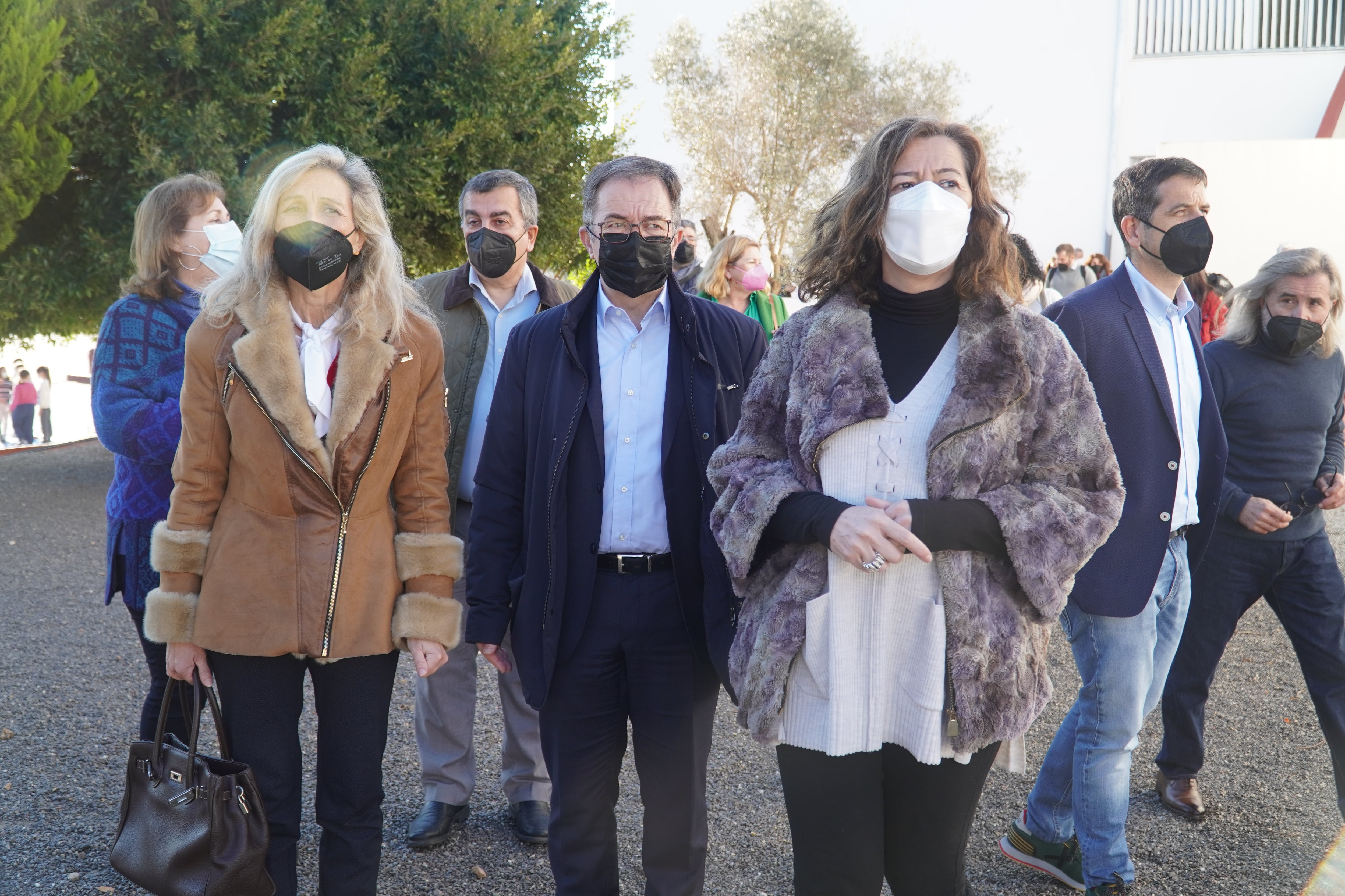 La presidenta del Goven con políticos pitiusos