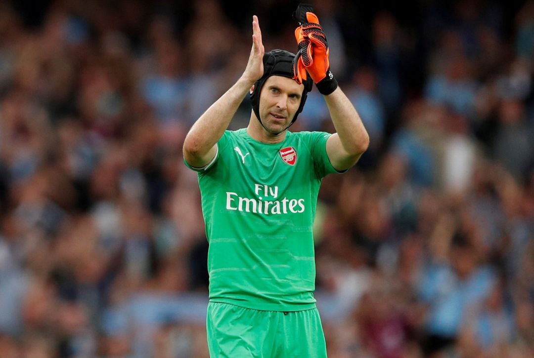 Petr Cech, en un partido con el Arsenal.