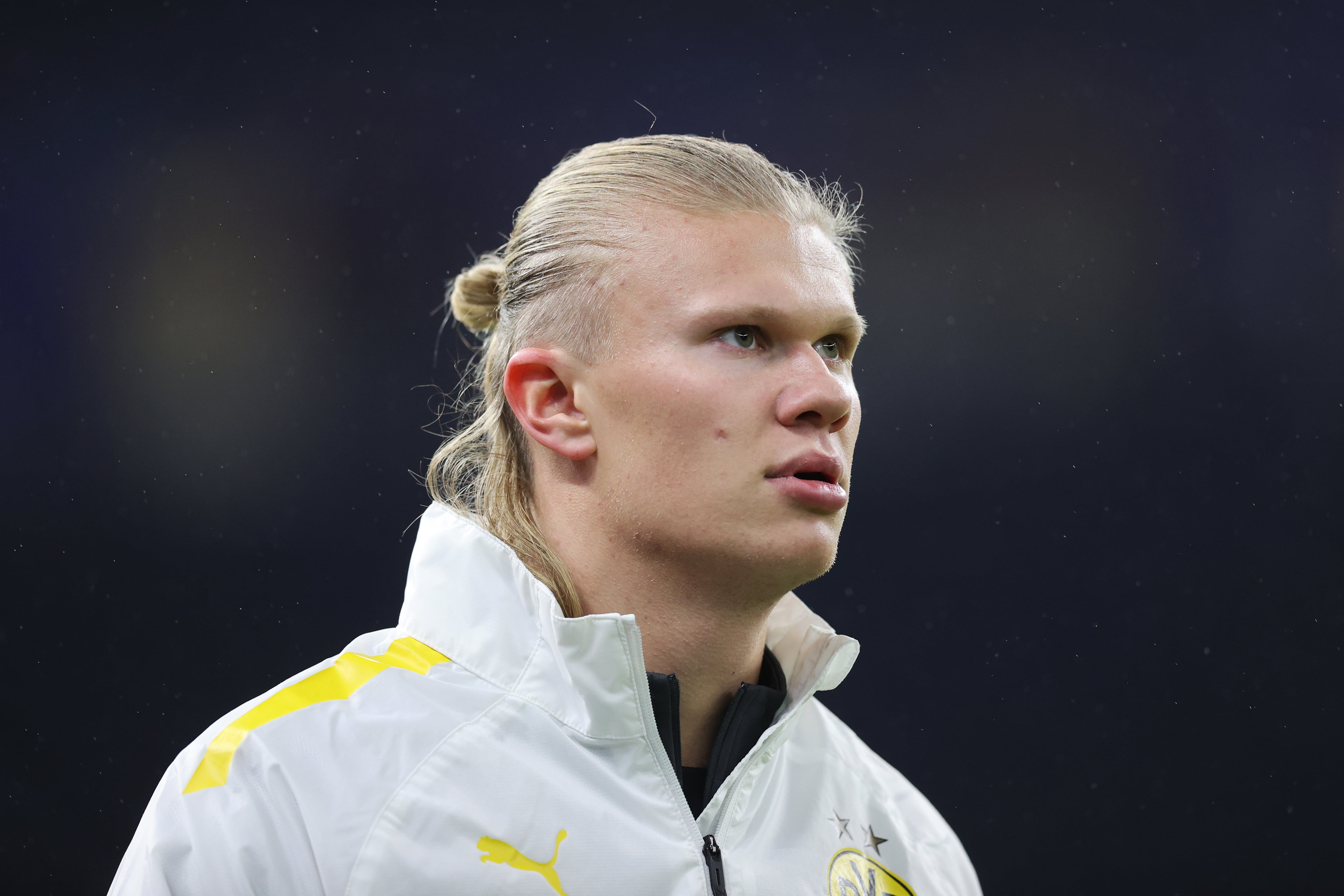 Erling Haaland, durante un partido con el Borussia Dortmund