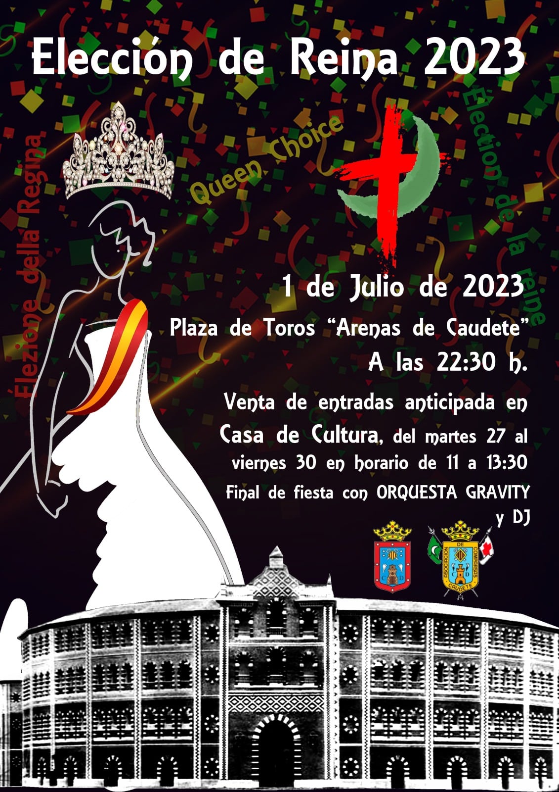 Cartel del acto del sábado