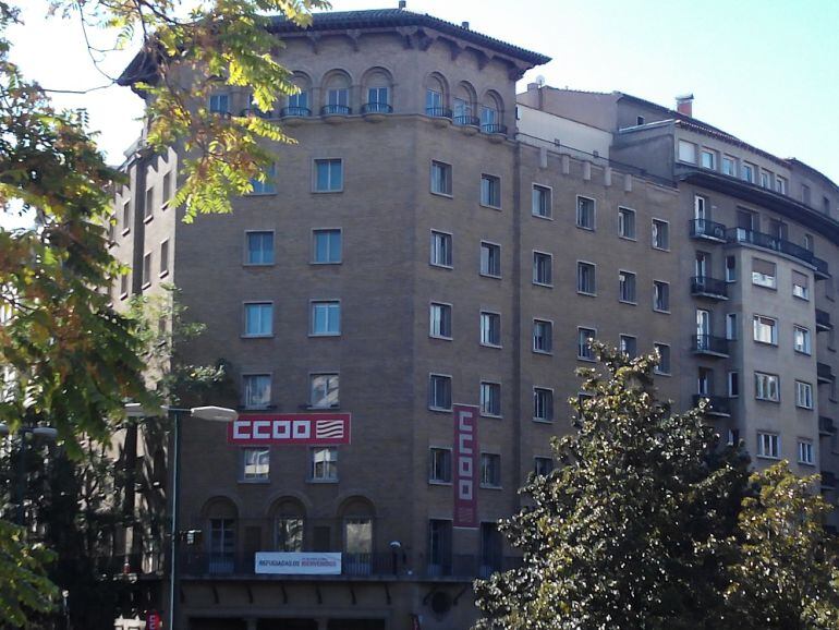 Sede de Comisiones Obreras en Zaragoza