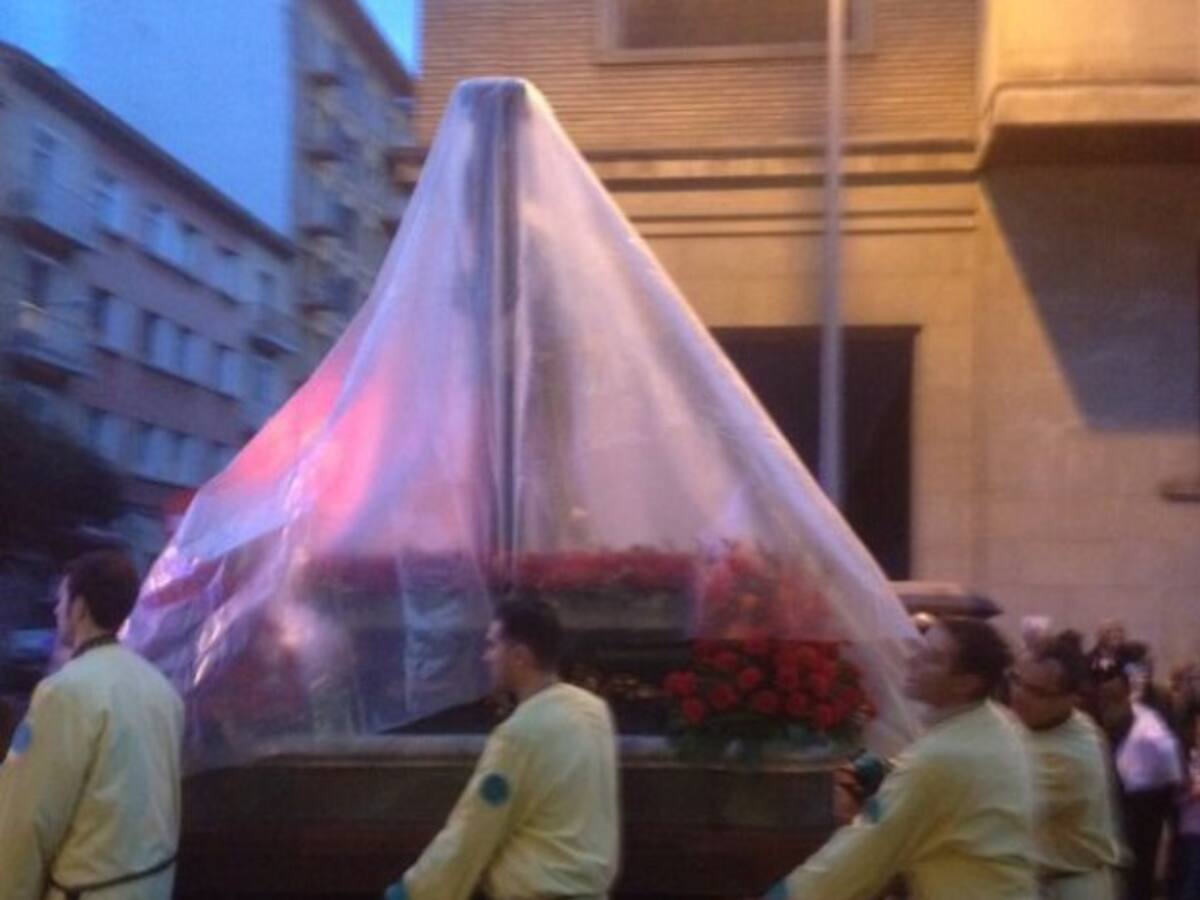 La Archicofradía de la Vera Cruz tiene un protocolo para aplicar en caso de lluvia