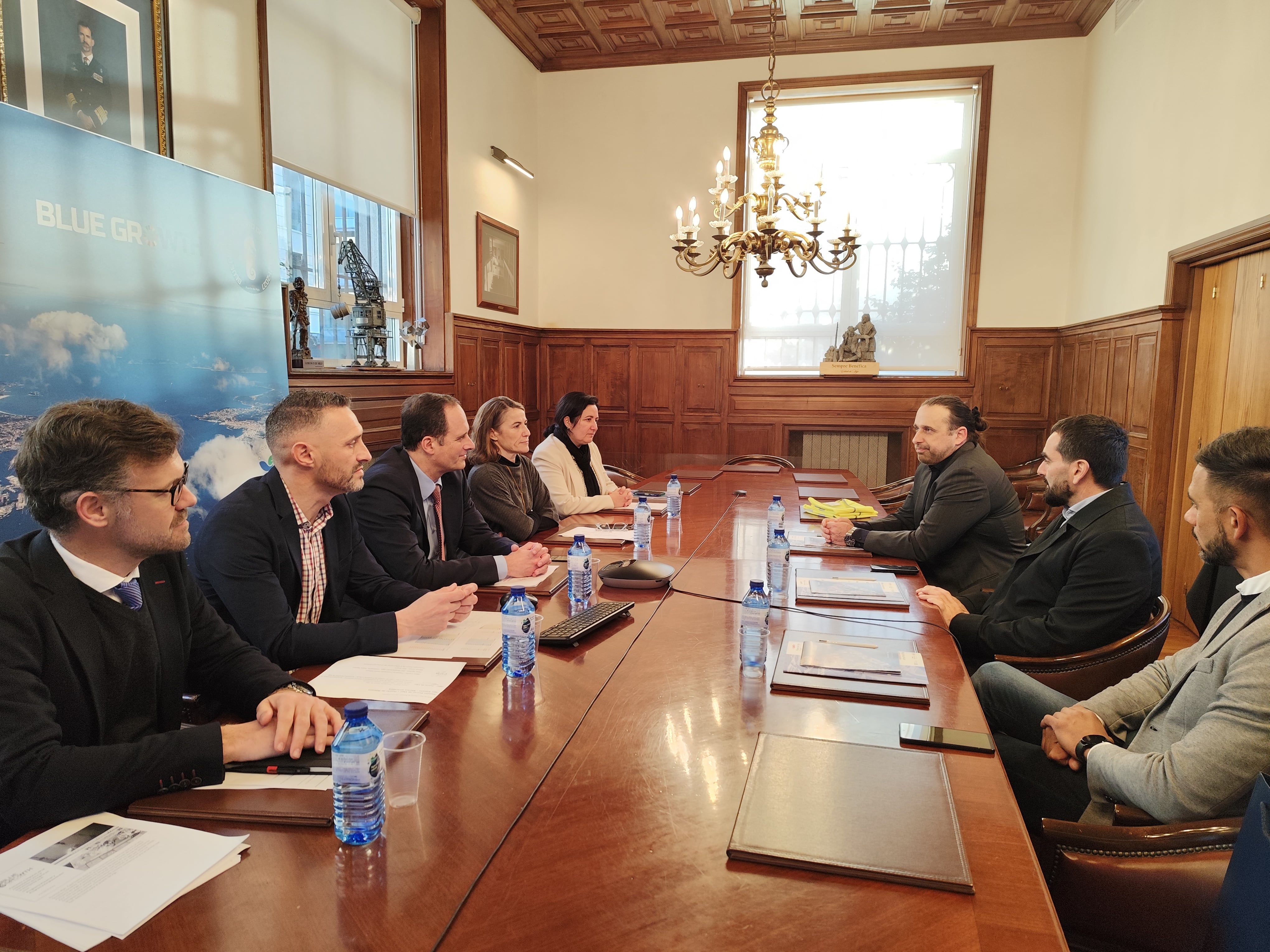 Reunión de la Autoridad Portuaria de Vigo con la delegación del puerto de Rawson, Argentina