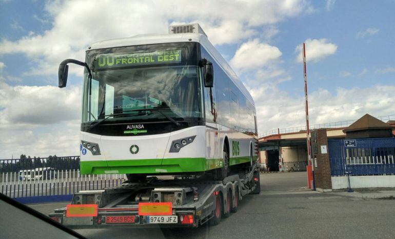 Uno de los nuevos autobuses urbanos de Valladolid