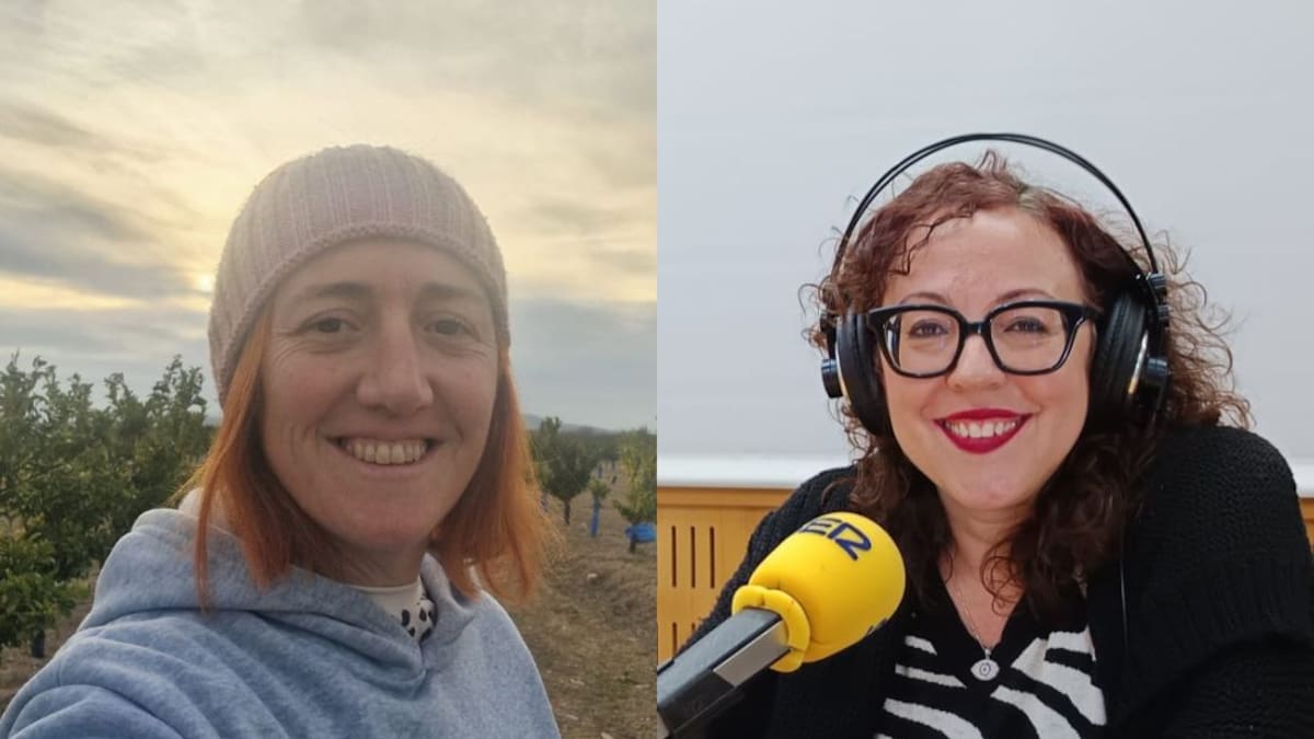 Irene Ballester, vocal del CVC y Ampi Martínez, agricultora en Alcublas