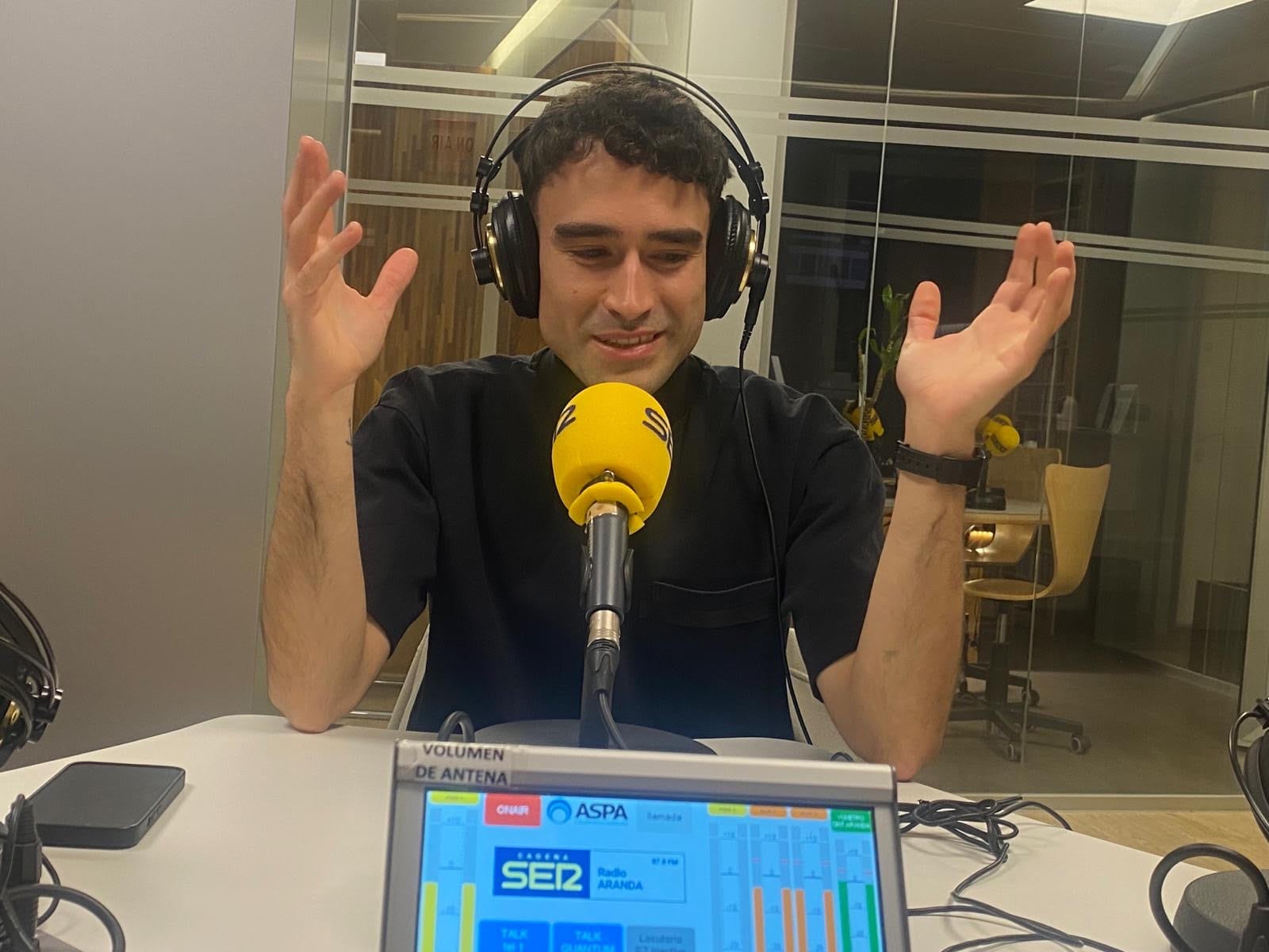 Dulzaro, en los estudios de la SER