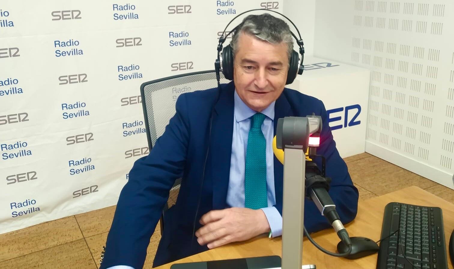 Antonio Sanz durante la entrevista a Radio Cádiz