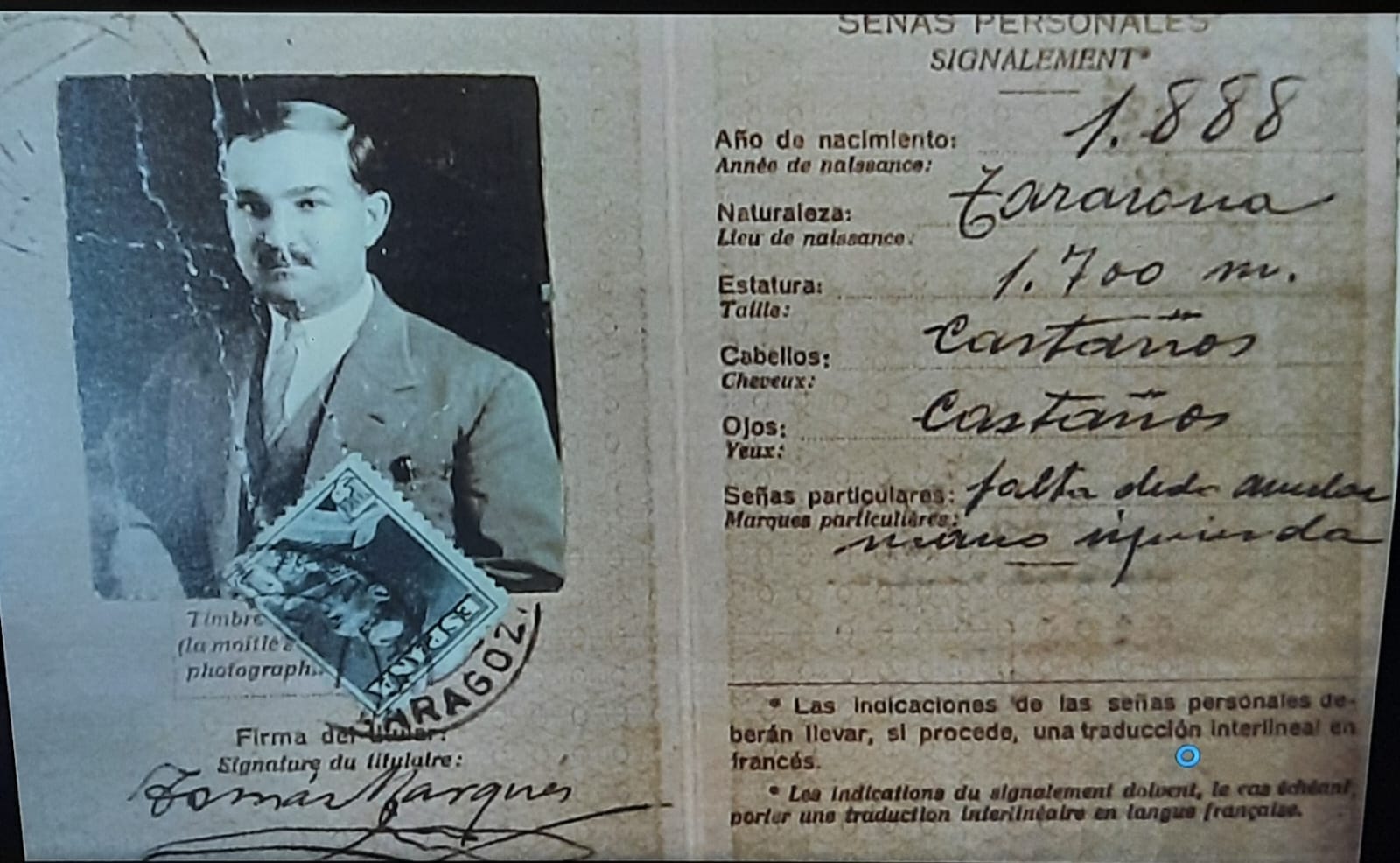 Documentación del turiasonense Tomás Marqués