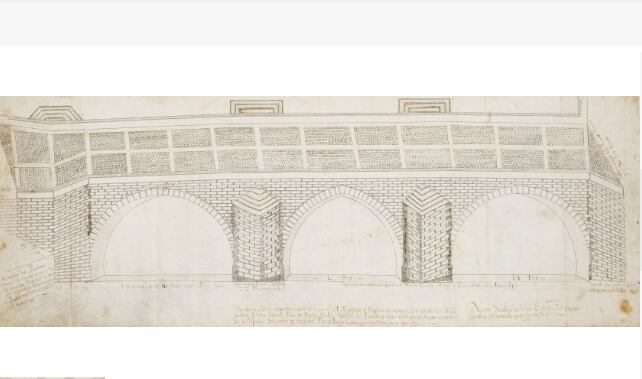 Dibujo de 1575 del puente de Aranda subastado por la casa Durán