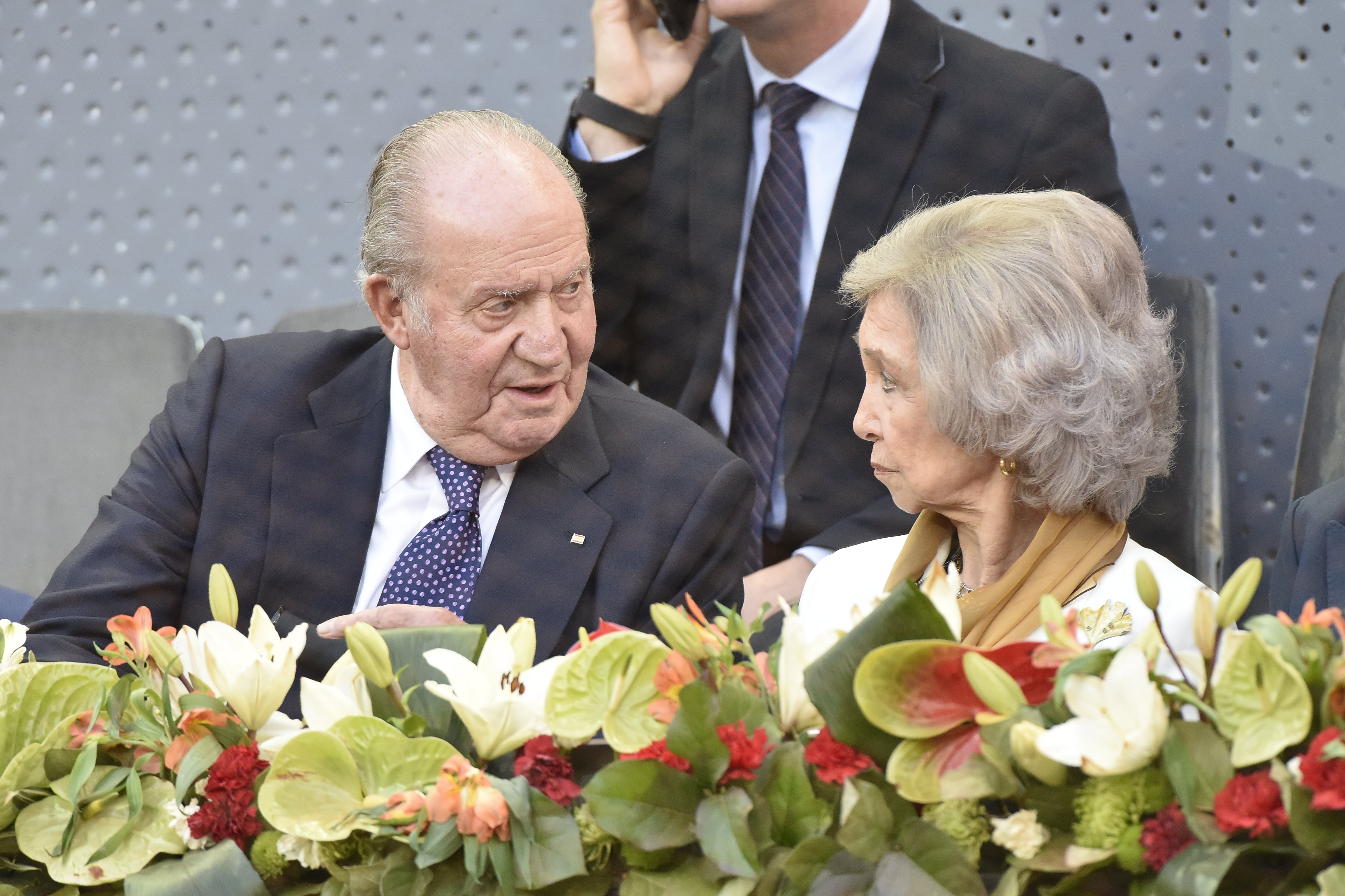 El rey Juan Carlos I junto con la reina Sofía