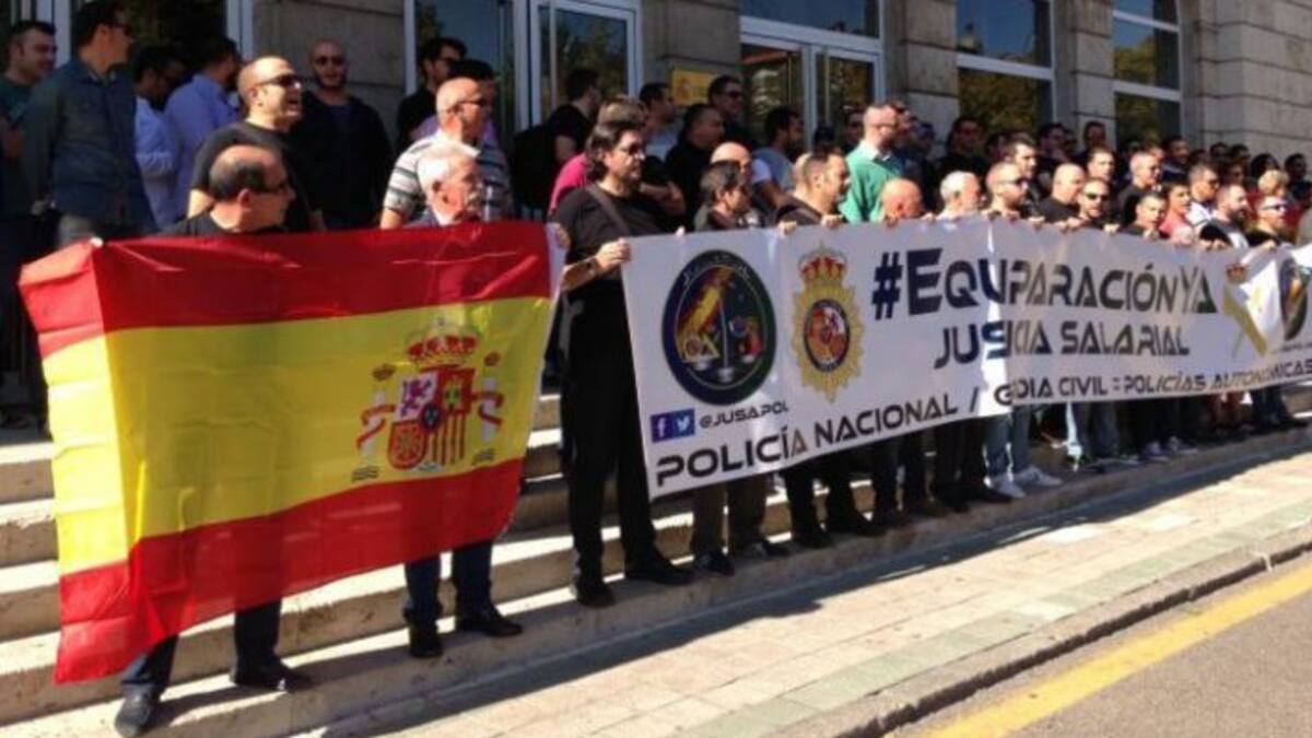 Jusapol vuelve a las calle para reclmar la equiparación salarial y el reconocimiento como profesión de riesgo