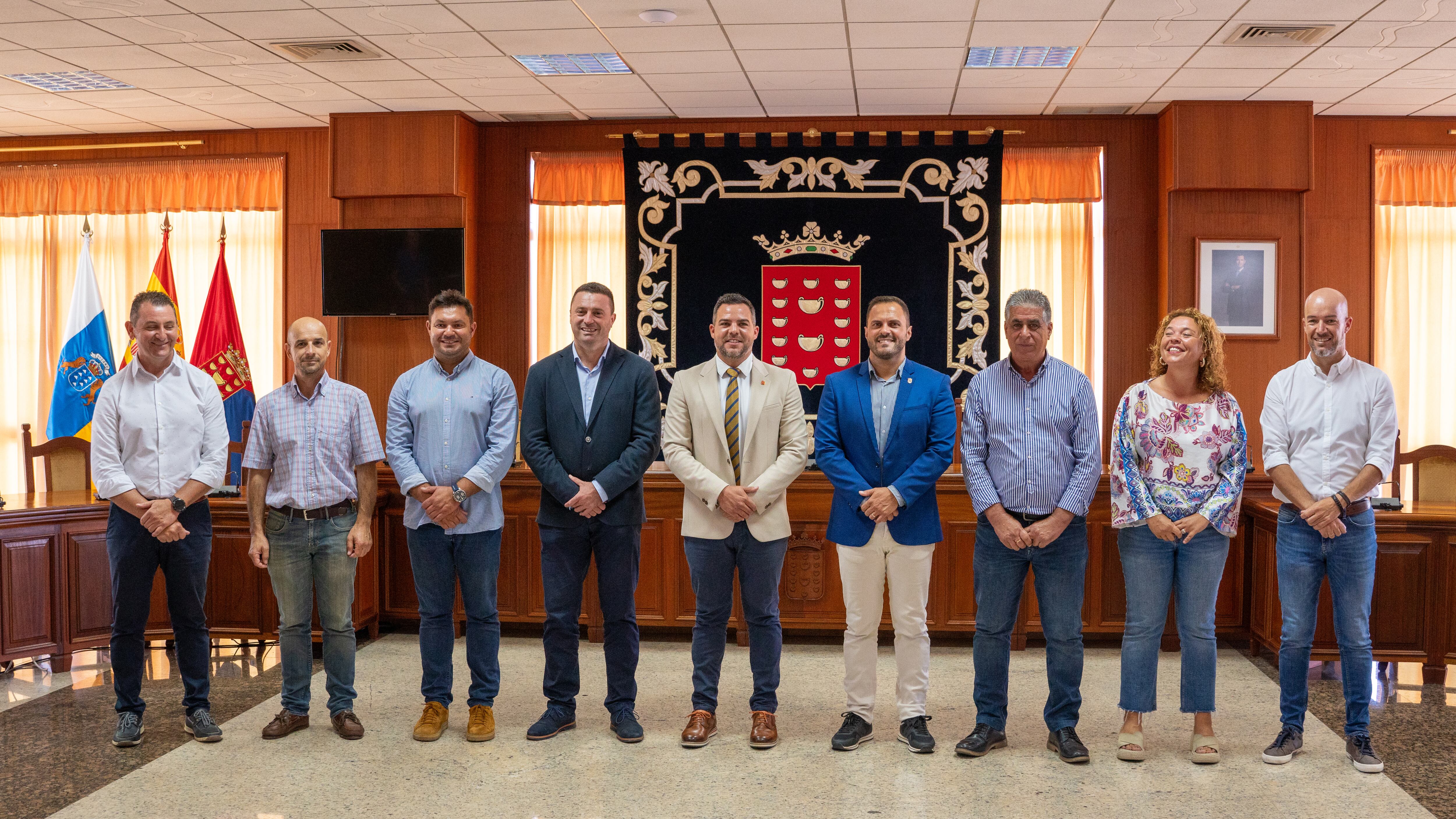 Integrantes de la mesa insular de Obras Públicas de Lanzarote.