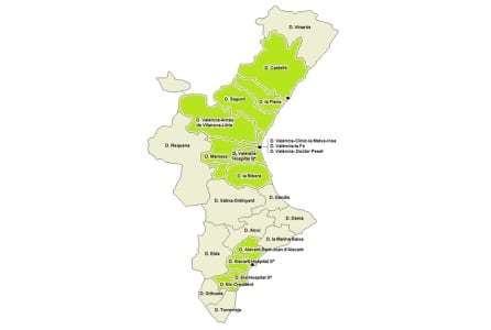 En verde, los 14 departamentos de salud que este lunes se incorporan a la fase 1 de la desescalada