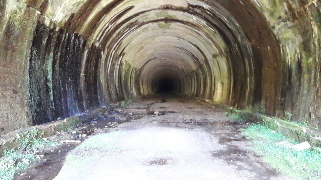 El túnel de La Engaña, entrada por la comunidad de Cantabria.