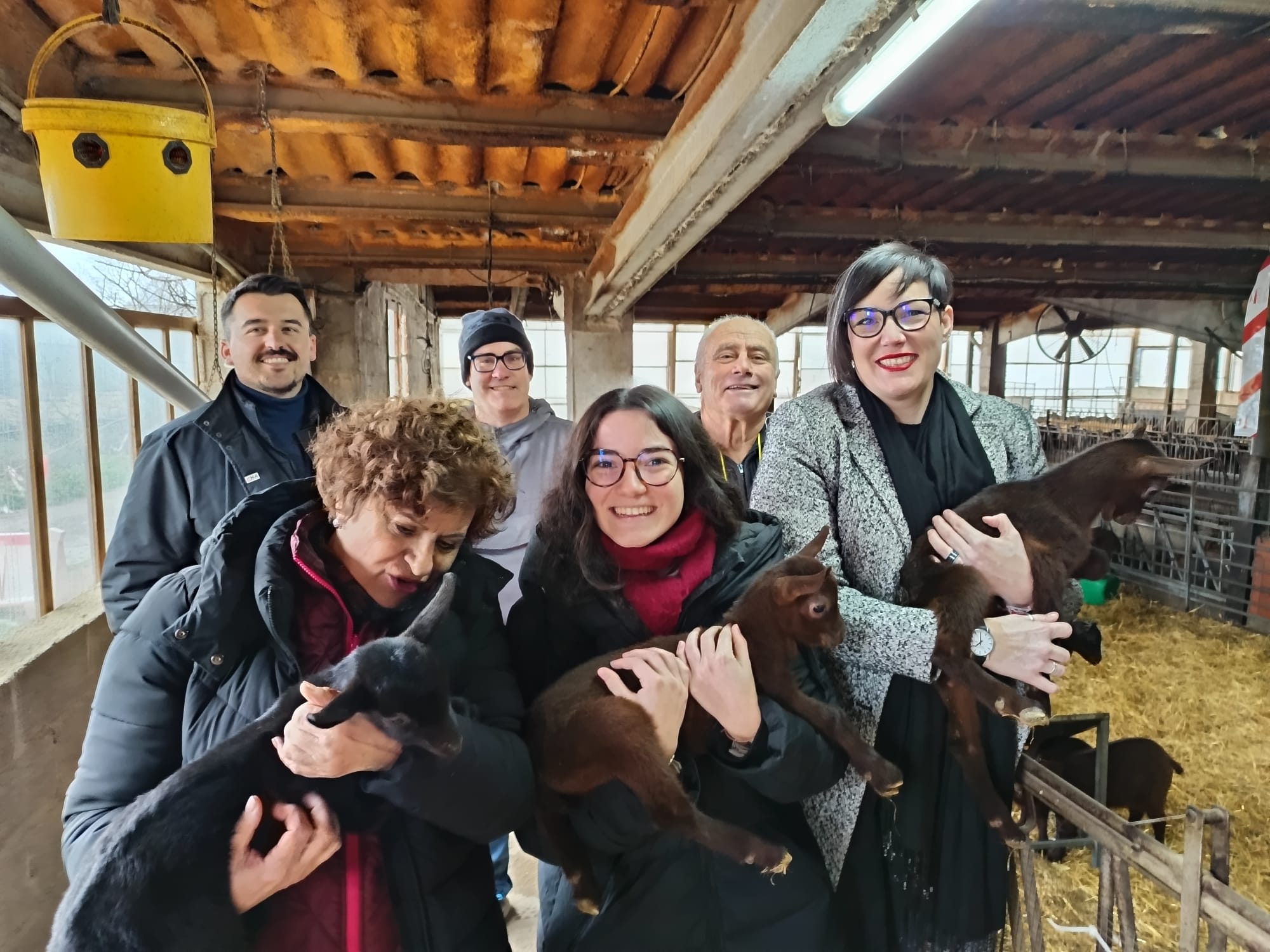 Verónica Villagrasa con otros miembros de su candidatura