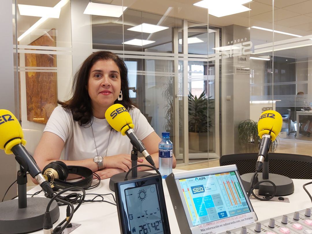 Imagen de archivo de Mar Alcalde en una entrevista a Radio Aranda