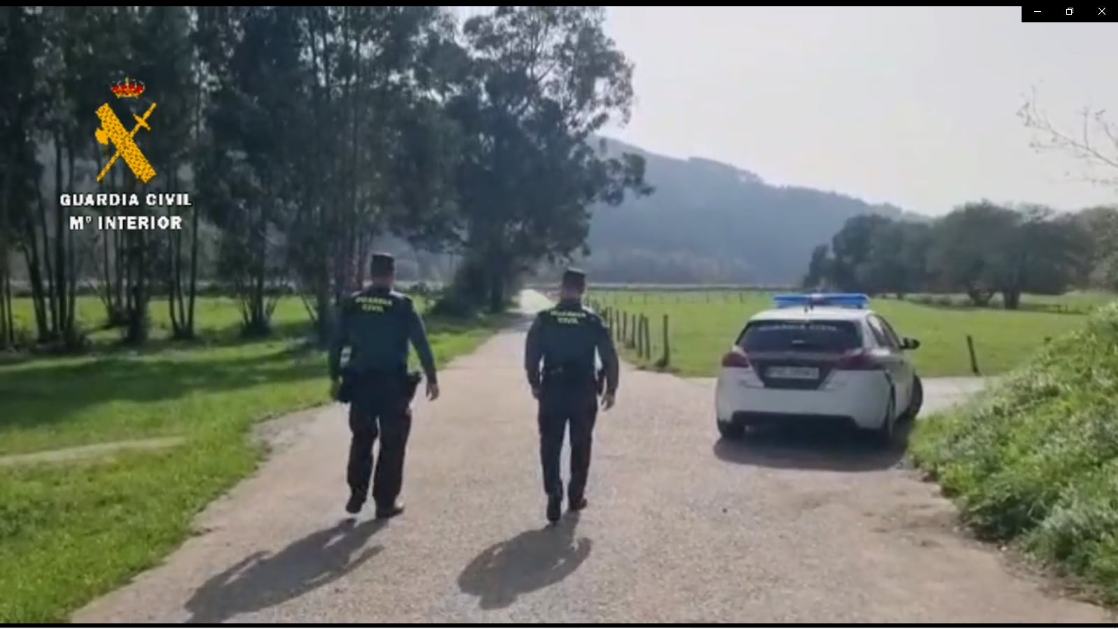 Imagen facilitada por la Guardia Civil para ilustrar la detención practicada en Pravia.