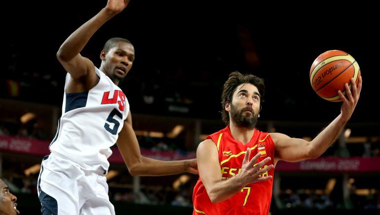 Juan Carlos Navarro, en un choque contra Estados Unidos en Londres 2012.