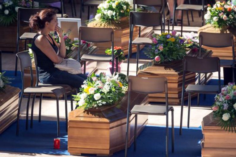 Funeral de Estado por las víctimas del terremoto de Italia.