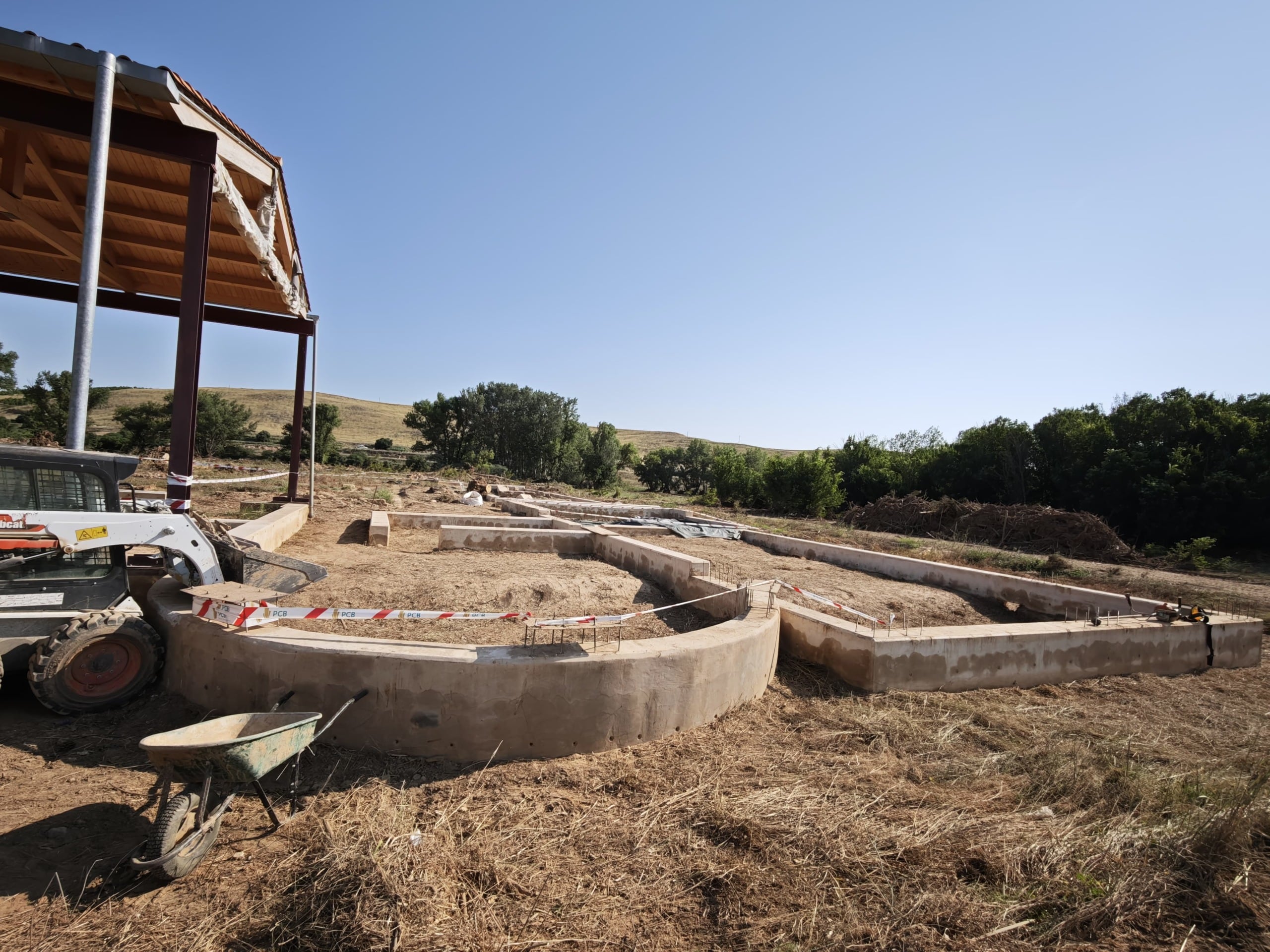 Los mosaicos romanos de La Malena resurgen del lodo en Azuara
