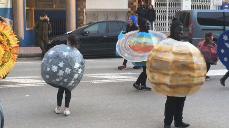 Una de las comparsas de Santa Eulària