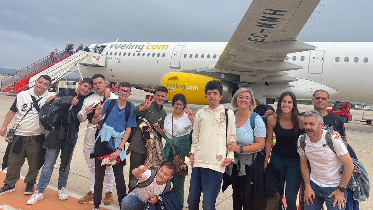 Participantes en el programa de intercambio inclusivo del colegio Ave María San Cristóbal de Granada