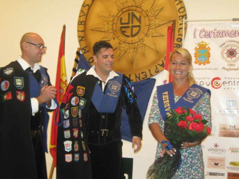 Lidia Valentín, nueva madrina de la tuna de la UNED de Ponferrada