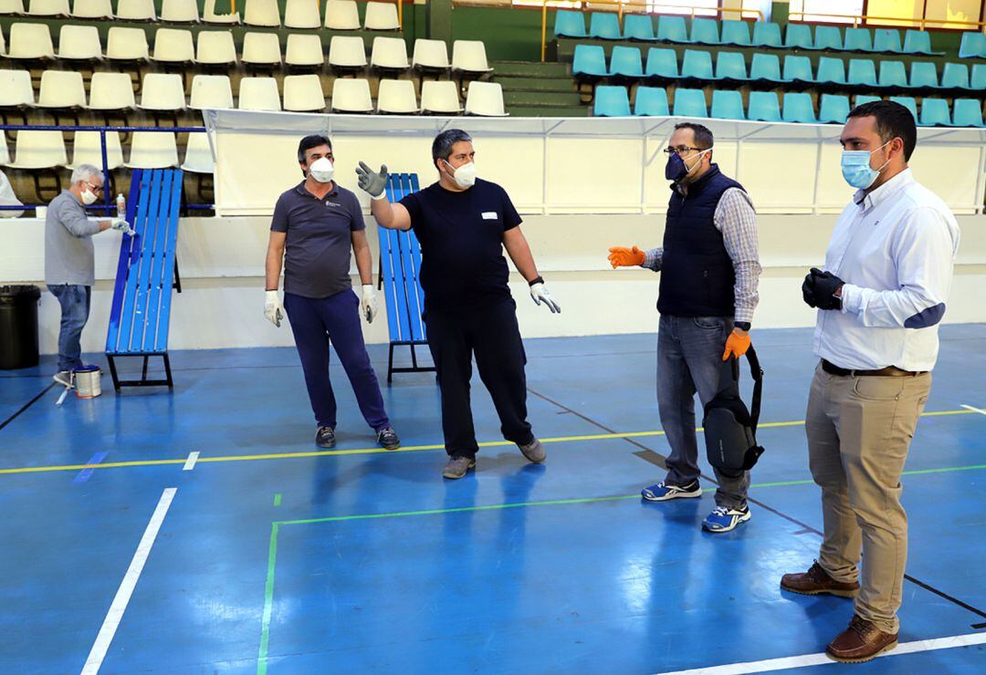 Visita del Delegado de Deportes, Jesús Alba al Ruíz Mateos 