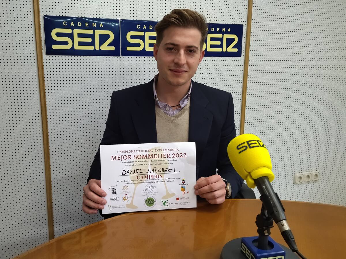 Daniel Sánchez Lopistao gana VII Concurso 'Mejor Sommelier de Extremadura'