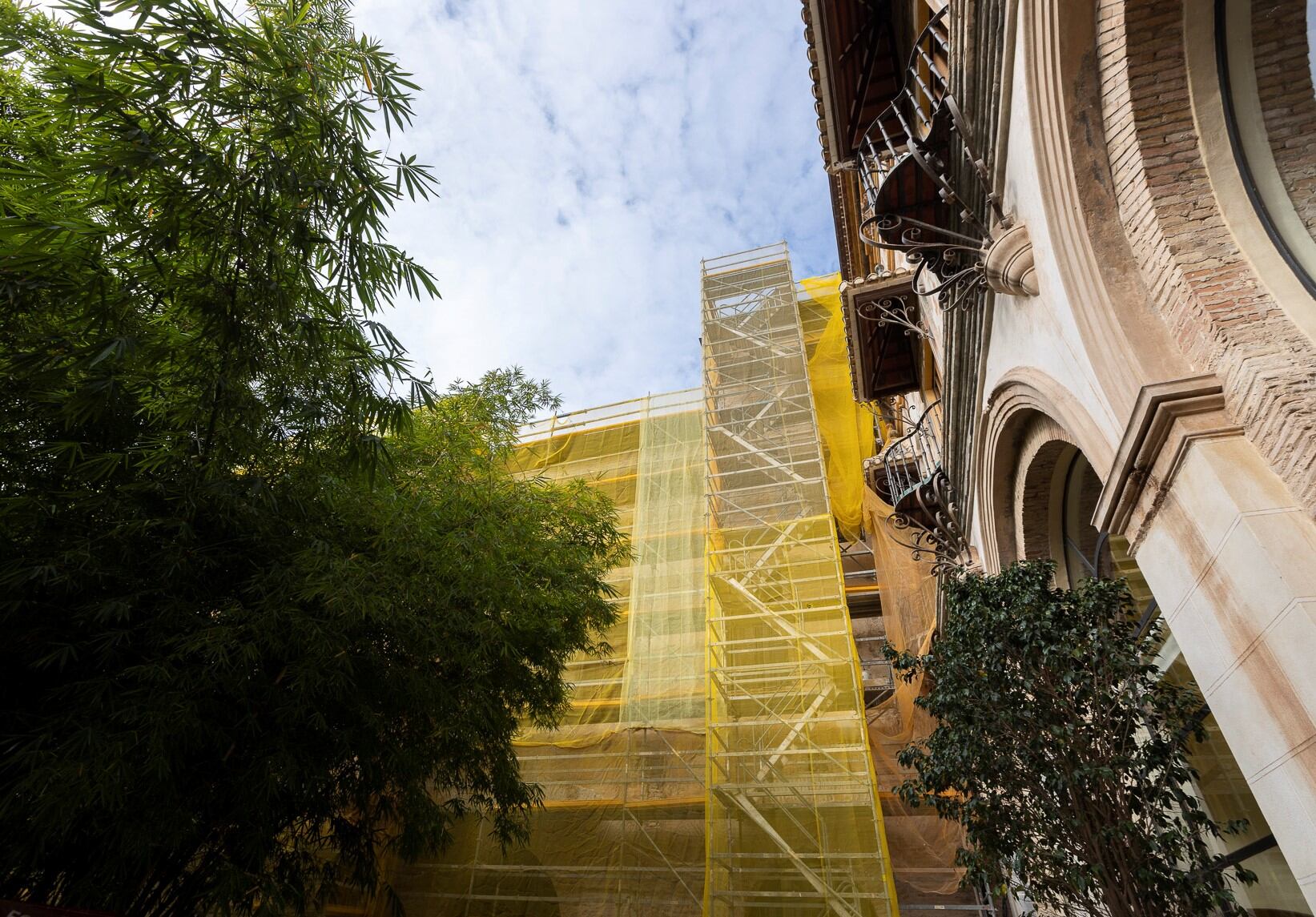 El Palacio Ducal de los Borja en obras.