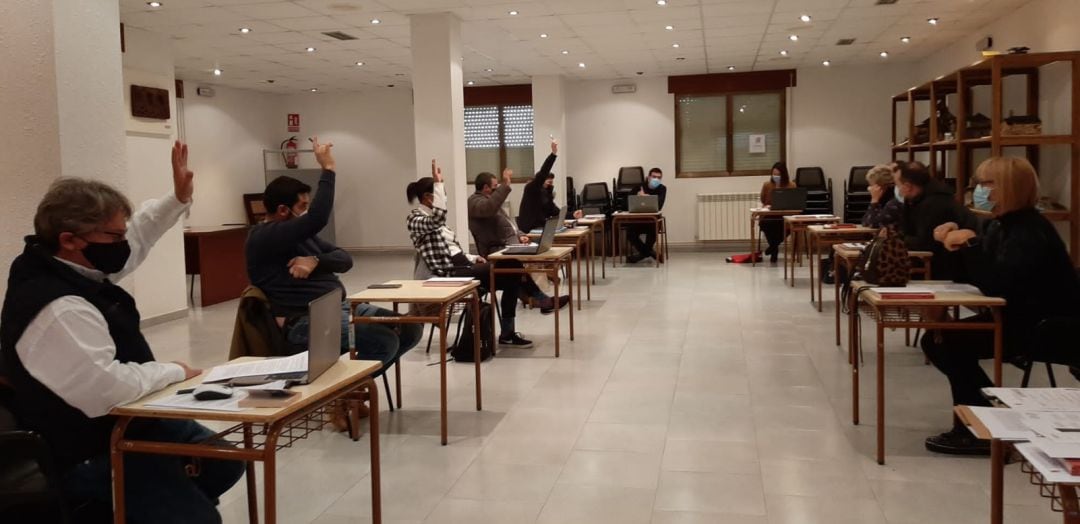 Momento de la votación en Torre del Bierzo