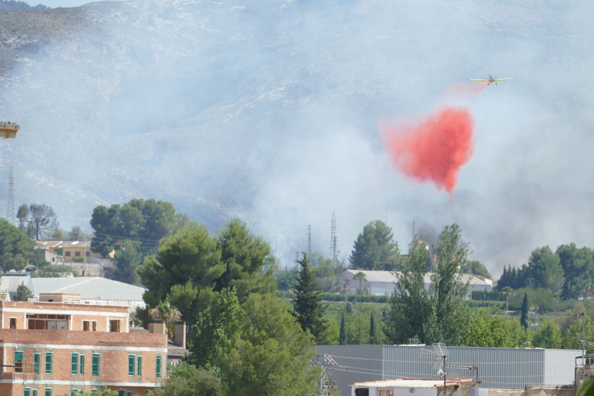 Incendi Forestal a Ontinyent // Foto: Sergio Guillem Cambra