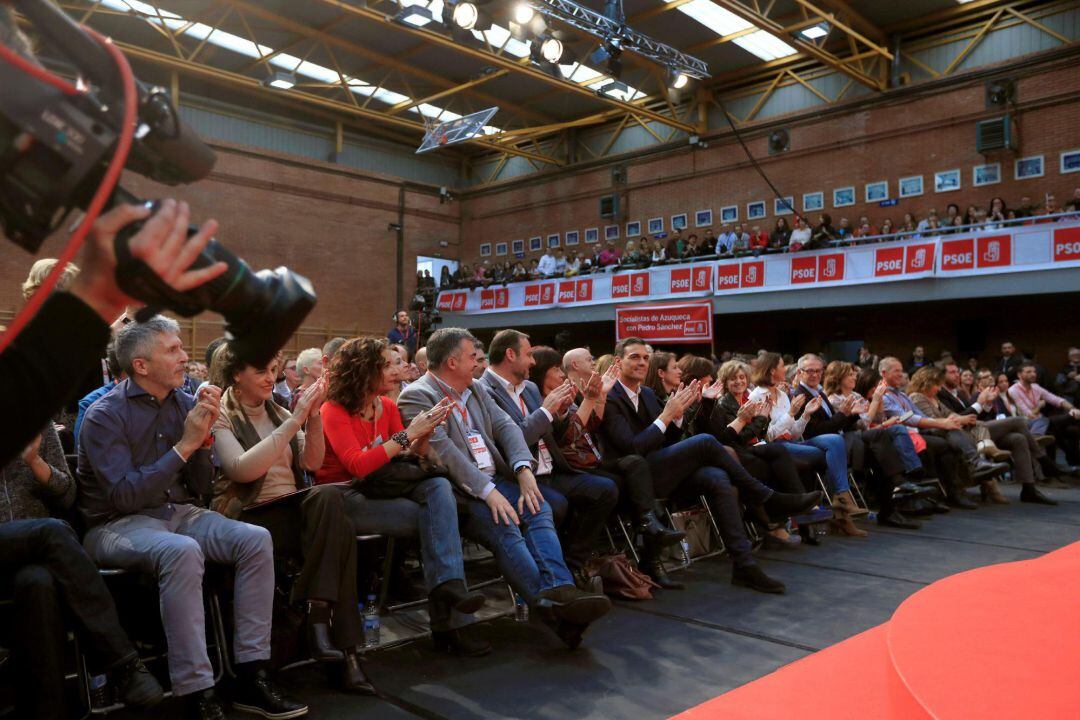 Mitin en Fuenlabrada tras el comité federal del PSOE.