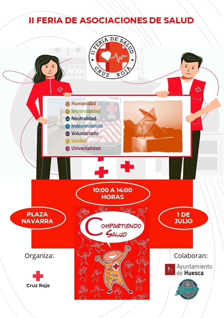 Cartel de la II Feria de la Salud organizada por Cruz Roja