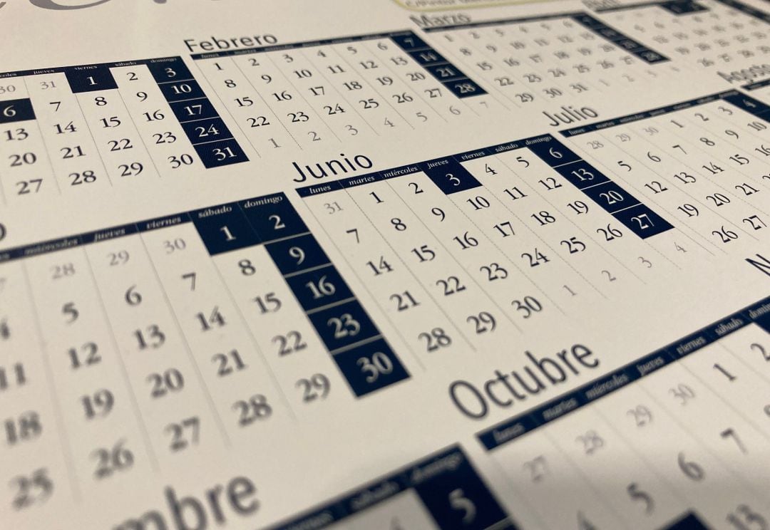 Imagen de un calendario 