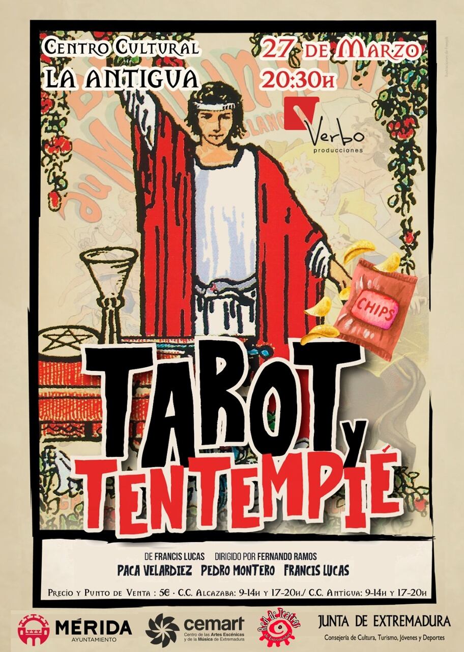 Cartel de 'Tarot y tentempié', de Verbo Producciones
