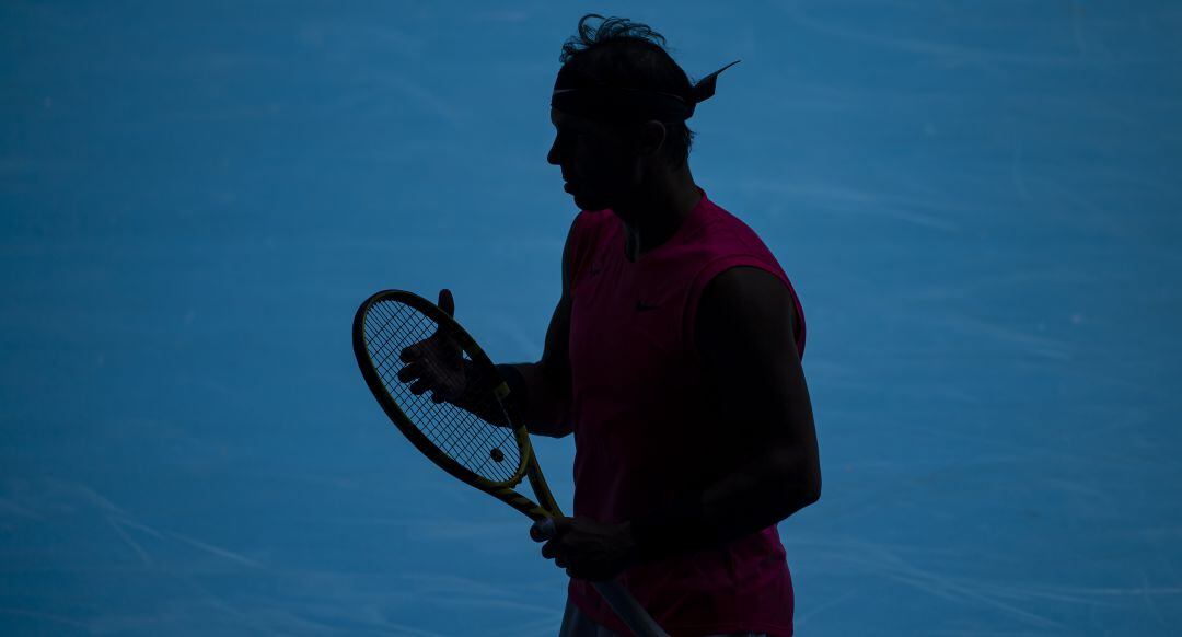 Rafa Nadal, en su estreno en el Open de Australia 2020.