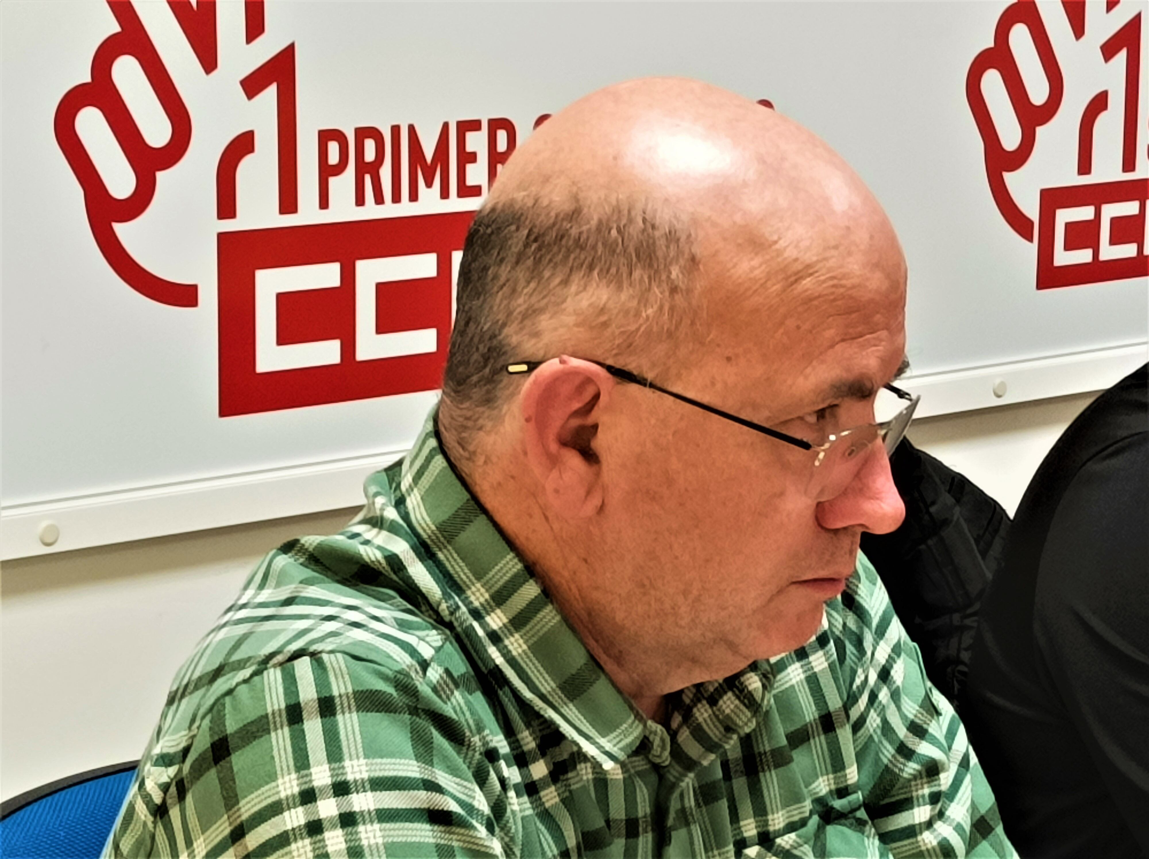 Herminio García, coordinador del sector de la Administración General del Estado de la FSC-CCOO Asturias