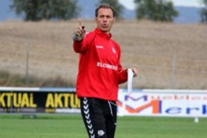 Alberto López en un entrenamiento