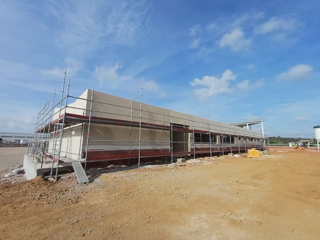 Obras del nuevo centro de exámenes de la DGT en León