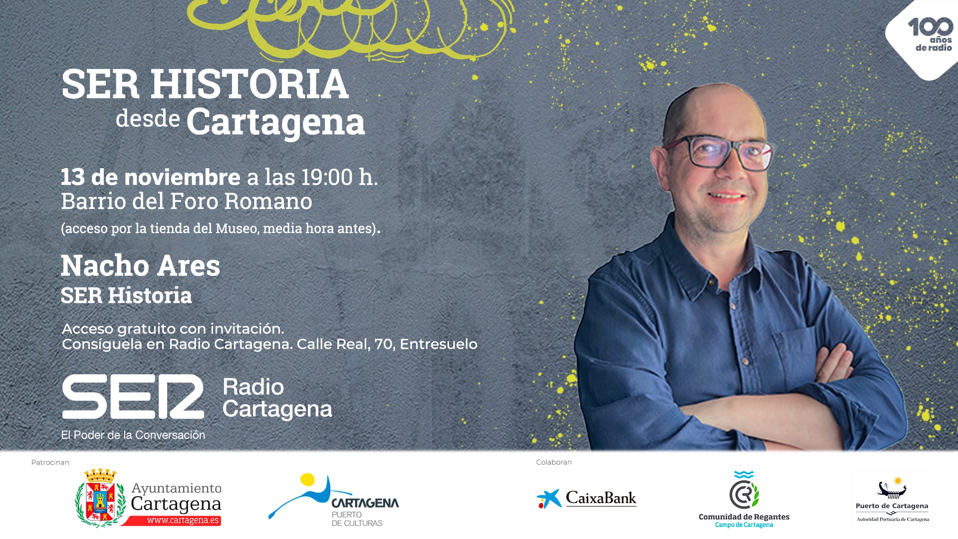 Imagen promocional del &#039;SER Historia&#039; que se grabará en Cartagena