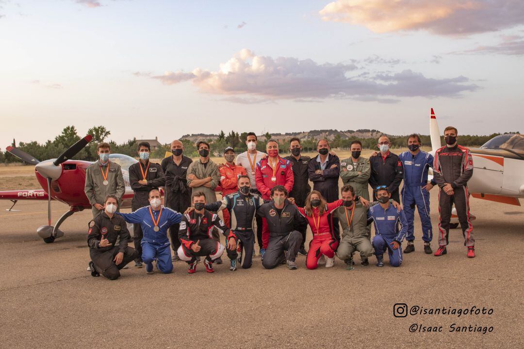 Participantes en el Campeonato de España de vuelo acrobático