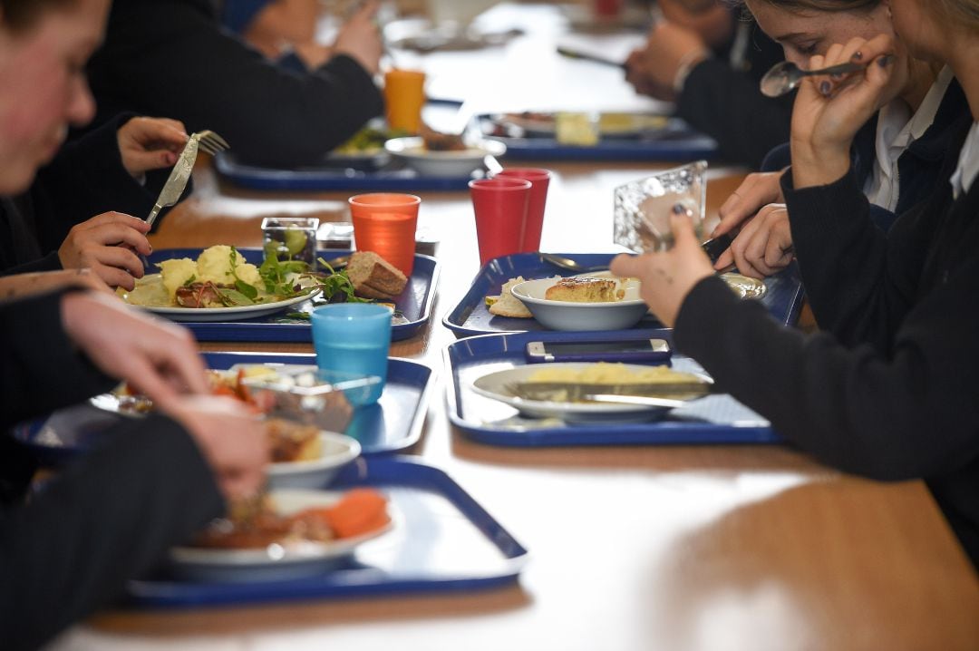 Imagen de archivo de un comedor escolar