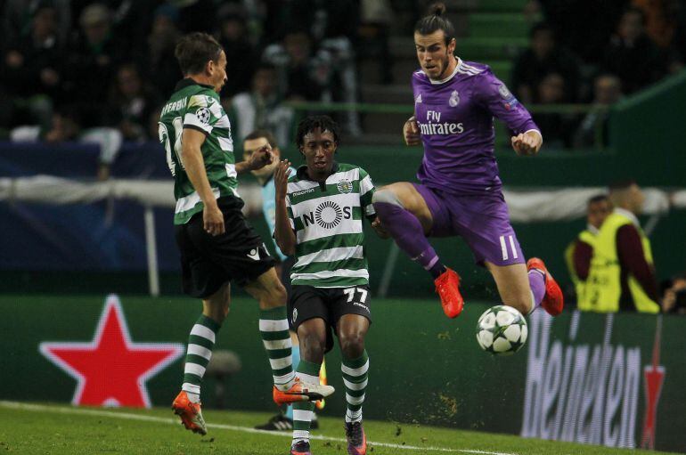 Bale jugando cotnra el Sporting de Portugal